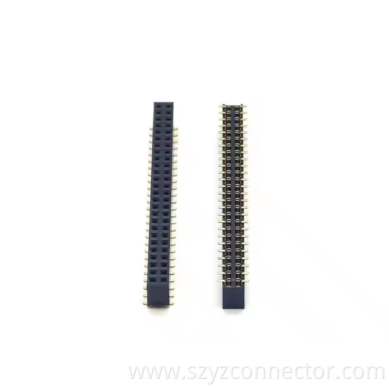 2.54mm Pitch Female Header Connector Dual Row SMT H8.5mm U Type 226P (3)